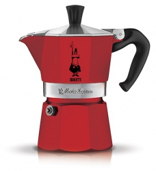 Bialetti Moka Express červený hliníkový kávovar na 1 šálek 